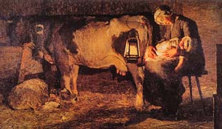 Giovanni Segantini, Le due madri 1889